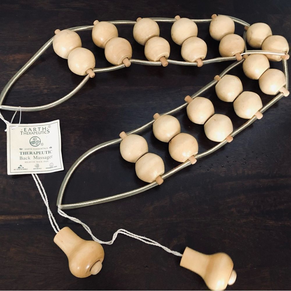 Earth Therapeutics Wood Roller Back Massager